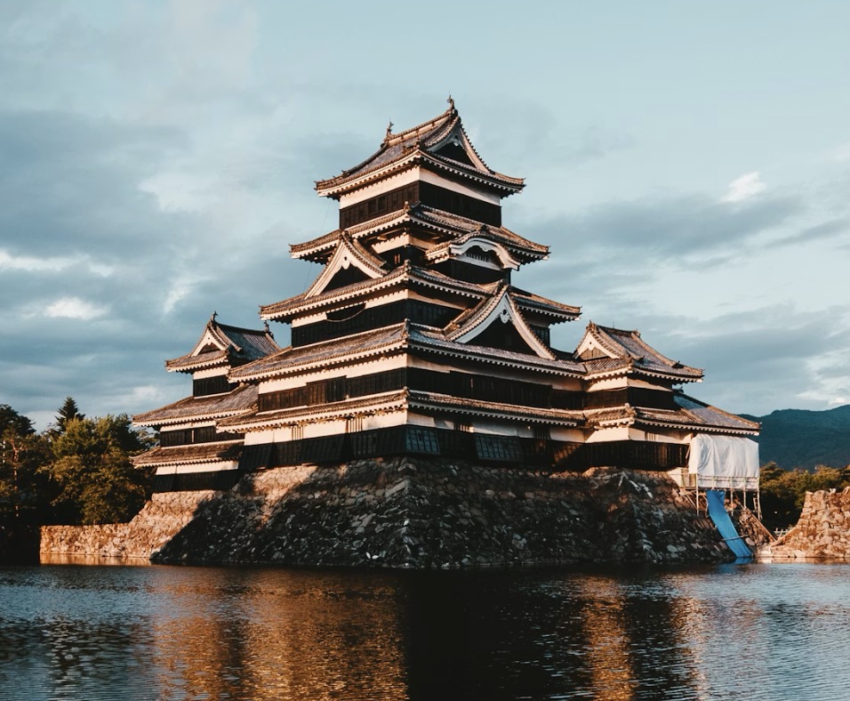 Matsumoto Castle reflected in the water